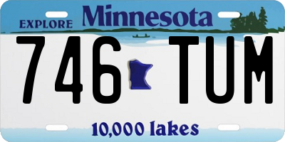 MN license plate 746TUM