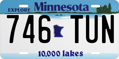 MN license plate 746TUN