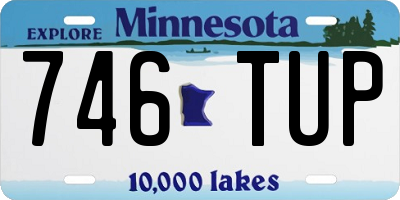 MN license plate 746TUP