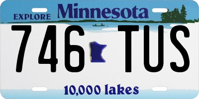 MN license plate 746TUS
