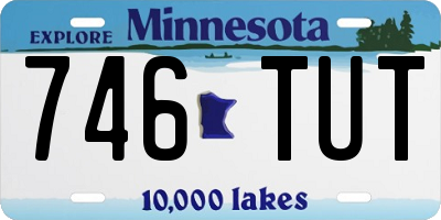 MN license plate 746TUT
