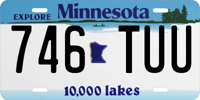 MN license plate 746TUU