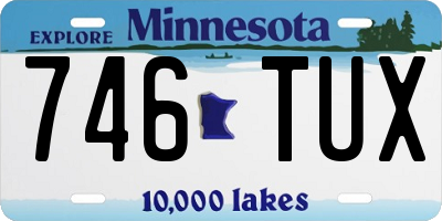 MN license plate 746TUX