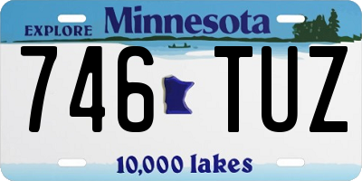 MN license plate 746TUZ