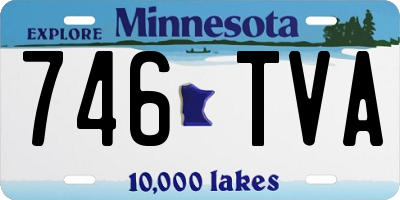 MN license plate 746TVA