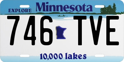 MN license plate 746TVE