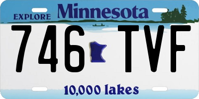 MN license plate 746TVF
