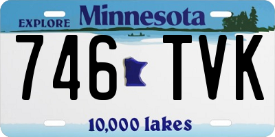 MN license plate 746TVK