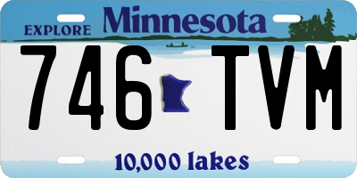 MN license plate 746TVM