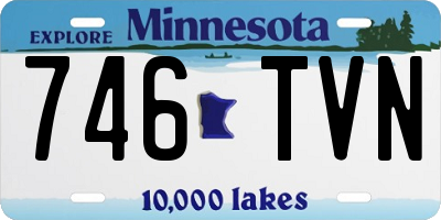MN license plate 746TVN