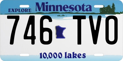 MN license plate 746TVO