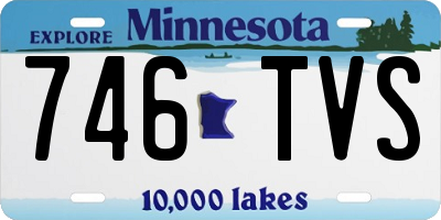 MN license plate 746TVS