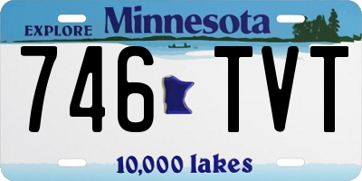 MN license plate 746TVT