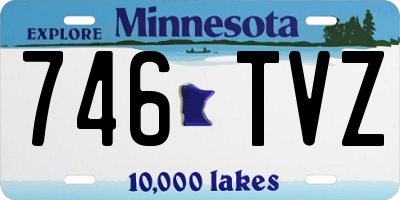 MN license plate 746TVZ