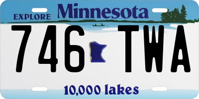 MN license plate 746TWA