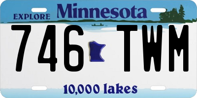 MN license plate 746TWM