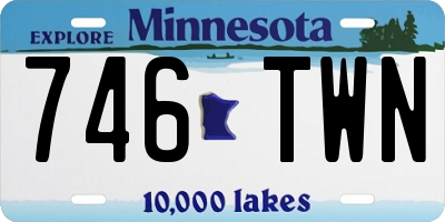 MN license plate 746TWN