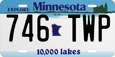 MN license plate 746TWP