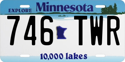 MN license plate 746TWR