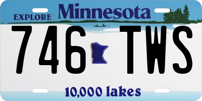 MN license plate 746TWS