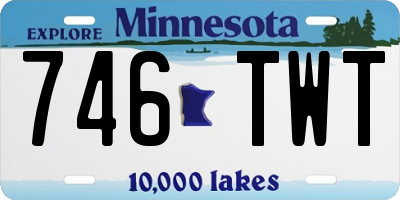 MN license plate 746TWT