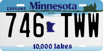 MN license plate 746TWW