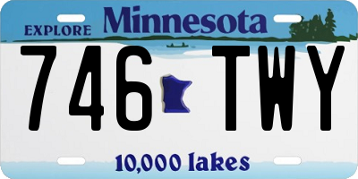MN license plate 746TWY