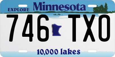 MN license plate 746TXO