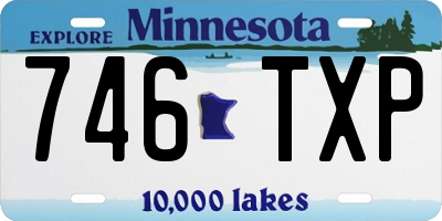MN license plate 746TXP