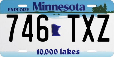 MN license plate 746TXZ