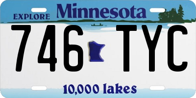 MN license plate 746TYC