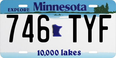 MN license plate 746TYF