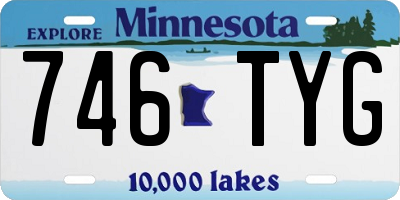 MN license plate 746TYG
