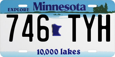 MN license plate 746TYH