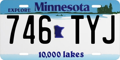 MN license plate 746TYJ
