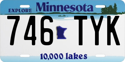 MN license plate 746TYK