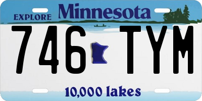 MN license plate 746TYM