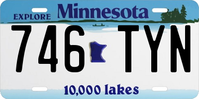 MN license plate 746TYN