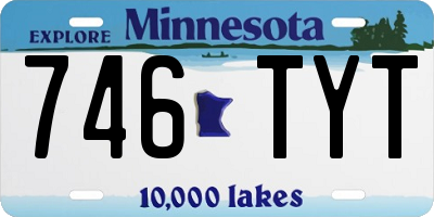 MN license plate 746TYT