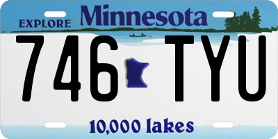 MN license plate 746TYU