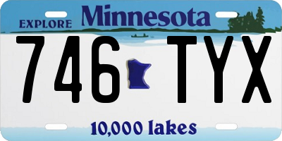 MN license plate 746TYX