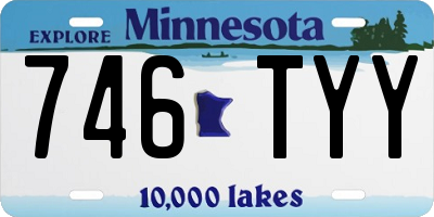MN license plate 746TYY