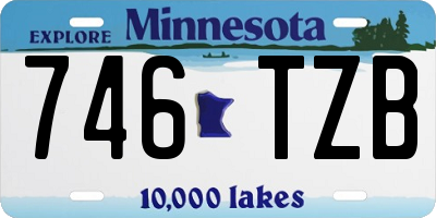 MN license plate 746TZB