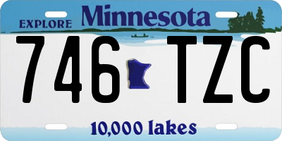 MN license plate 746TZC