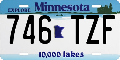 MN license plate 746TZF