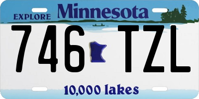 MN license plate 746TZL