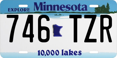 MN license plate 746TZR