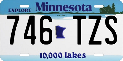 MN license plate 746TZS