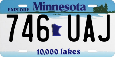 MN license plate 746UAJ