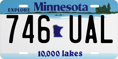 MN license plate 746UAL
